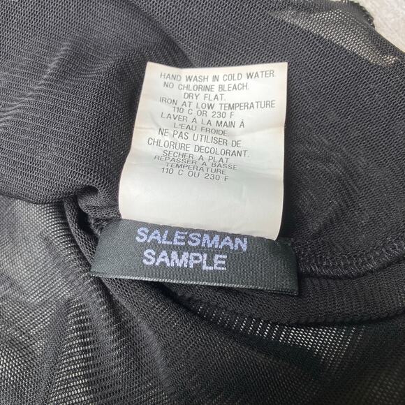 Cartise Embellished Shirt Sz M Black Silver Sequins Beaded Glam Y2K FairyGrunge - Picture 7 of 10